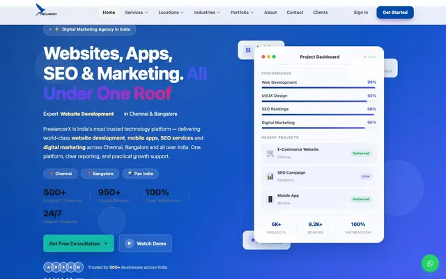 Freelancerx website