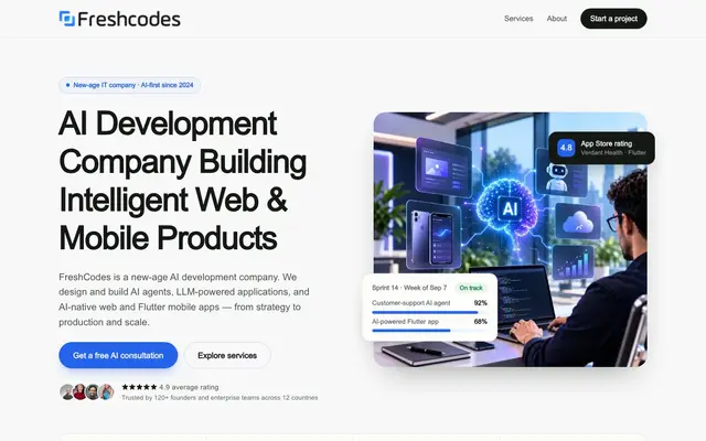 Freshcodes Technology website