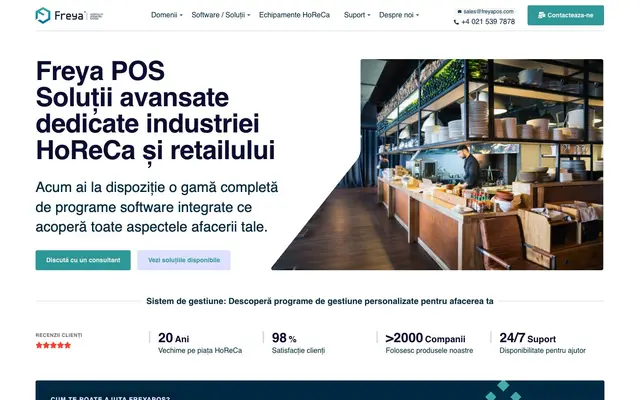 Freya HoReCa & Retail website