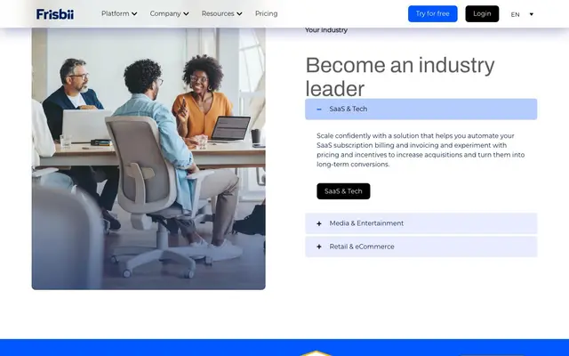 Frisbii - formerly Billwerk+, Reepay website