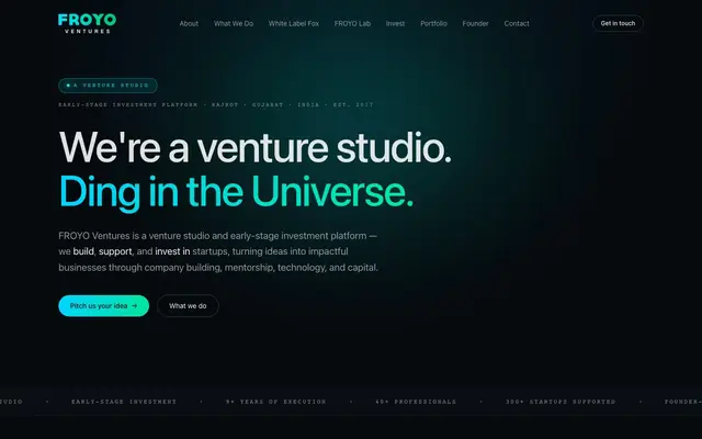 FROYO Ventures website