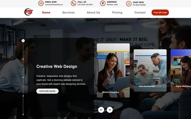 FS Solutions website