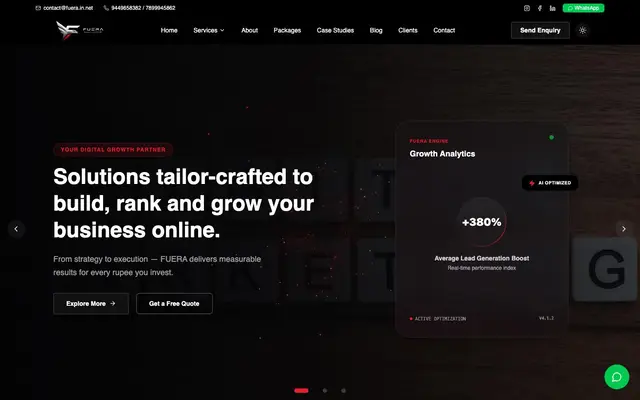 FUERA Tech Solutions website
