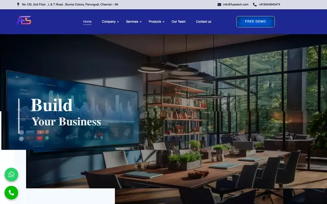 Fues Technology Solutions website