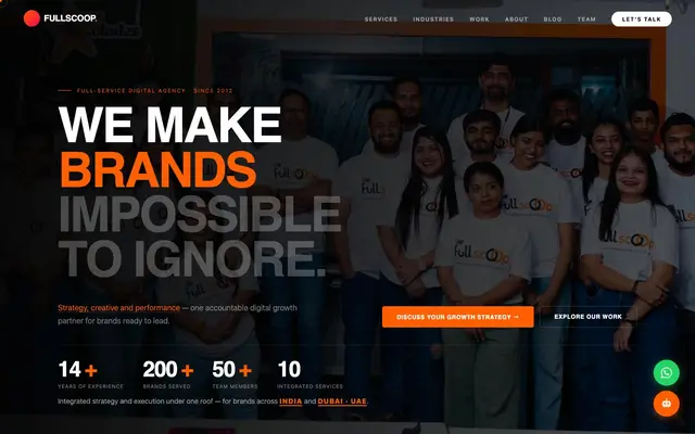 Fullscoop Digital website