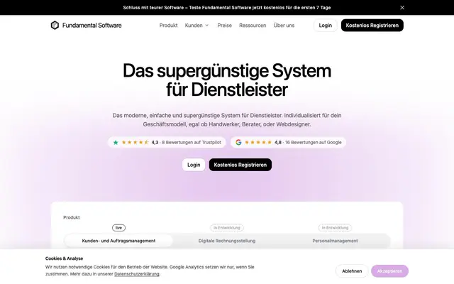 Fundamental Software website