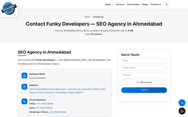 Funky Developers website