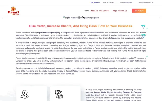 Funnel Media website