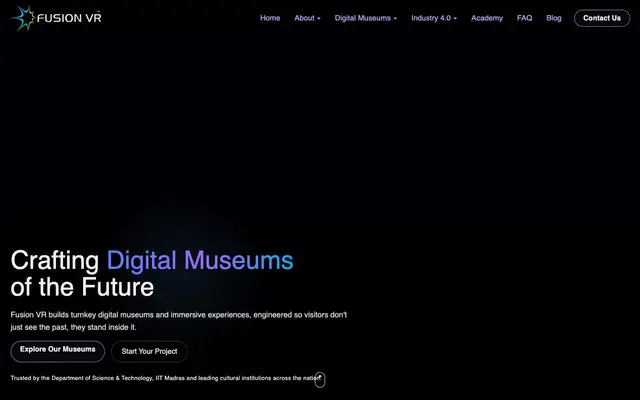 Fusion VR website
