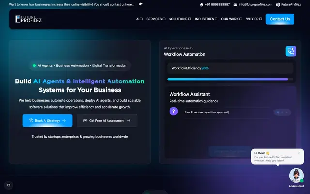 Future Profilez website