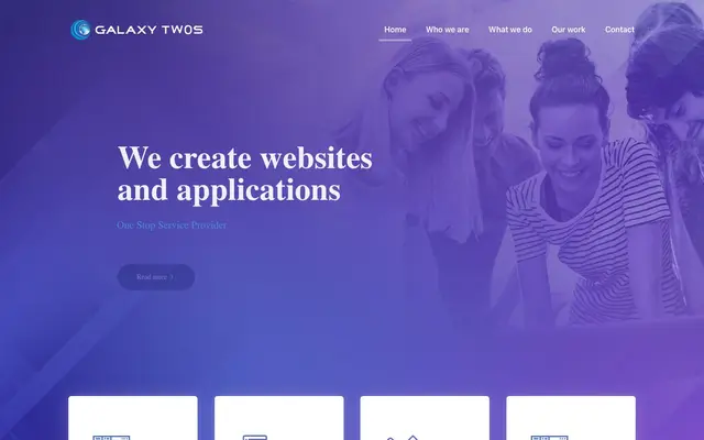 Galaxy The World of Services FZC website