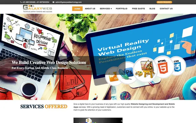 Galaxyweb Technology (Website and Apps Development Company) website