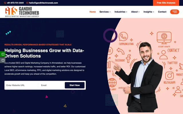 Gandhi Technoweb Solutions website