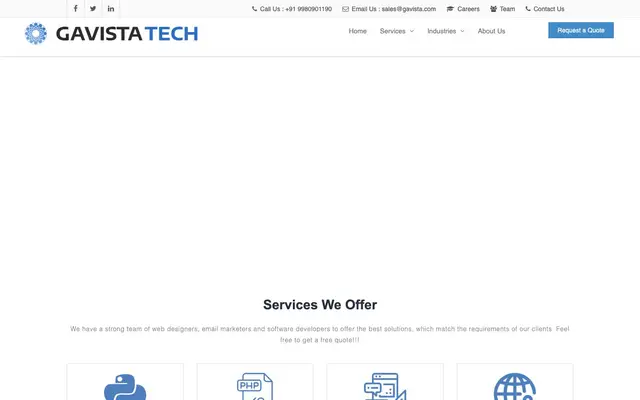 Gavista Tech website