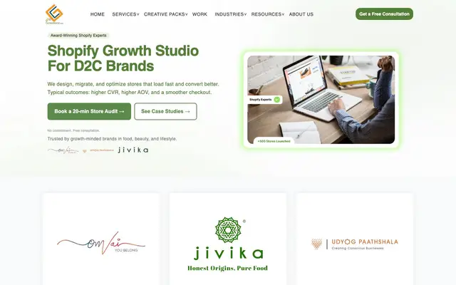 Gcreationz.com website
