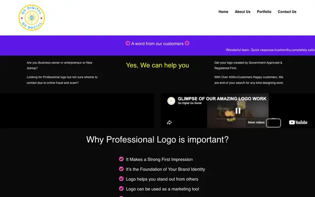 Go Digital Go Social website