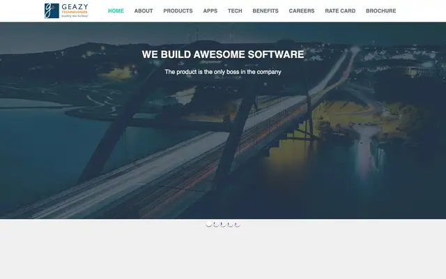 Geazy Technologies website