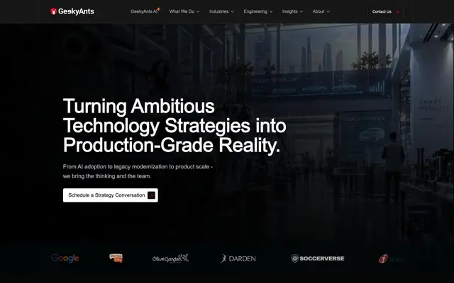 GeekyAnts website