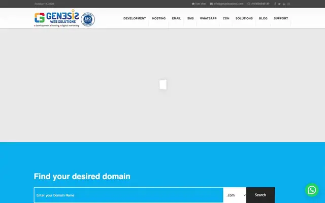 Genesis Web Solutions website