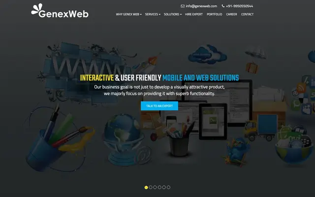 Genex Web Solutions Private Limited (Software Company in Jaipur) website