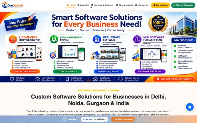 Gen Softech website