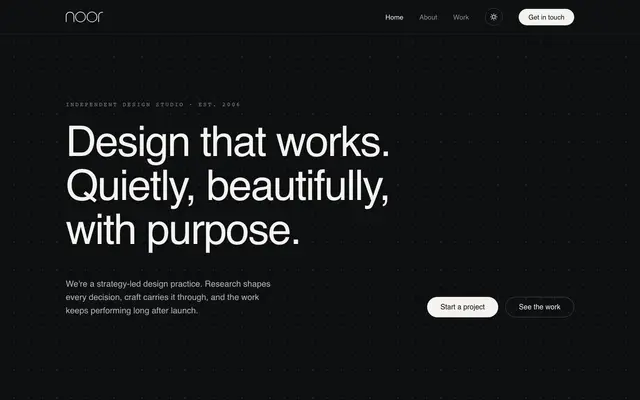 Noor Inc. website