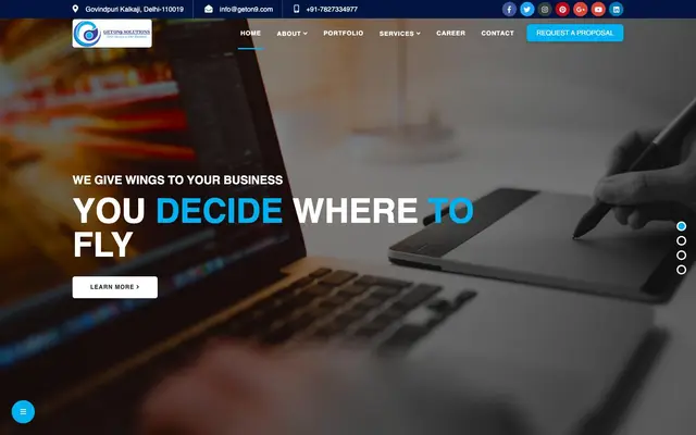 Geton9 Solutions Pvt Ltd website
