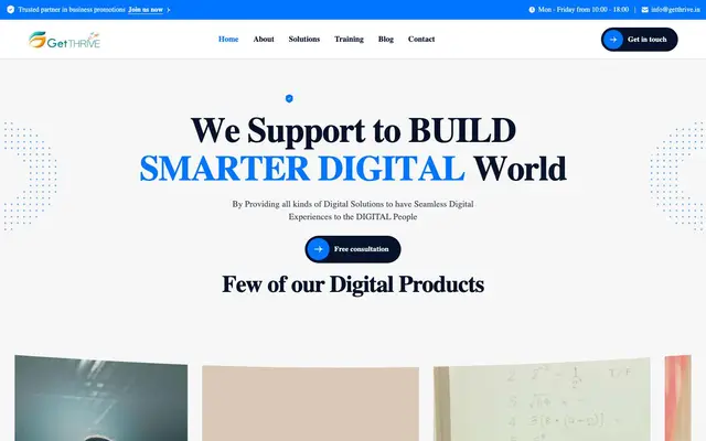 GETTHRIVE DIGITAL SOLUTIONS PRIVATE LIMITED website