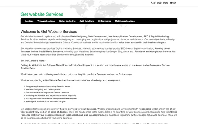 Get Website Services website
