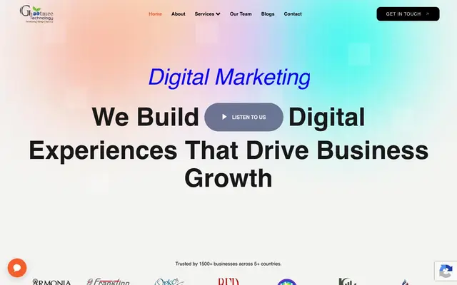 Ghootmee Technology website