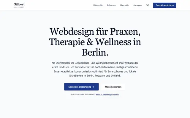 Gilbert-Webdesign website