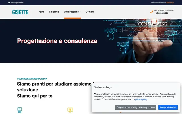 Gisette Soluzioni Informatiche srl website