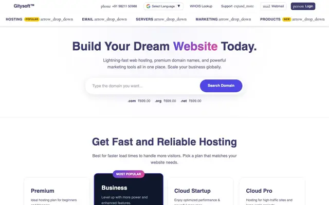 Gitysoft® Technologies website