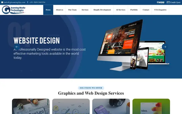 Gleaming Media Technologies LLP website
