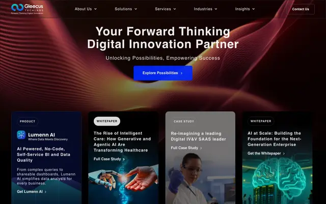 Gleecus TechLabs website