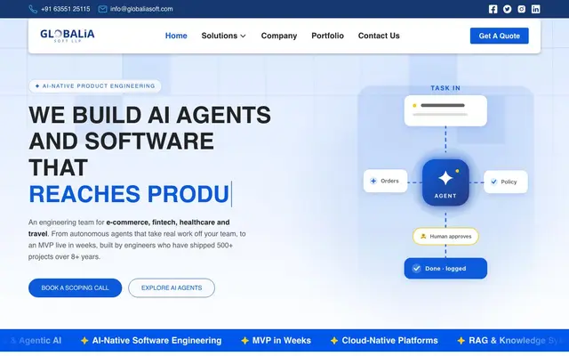 Globalia Soft LLP website