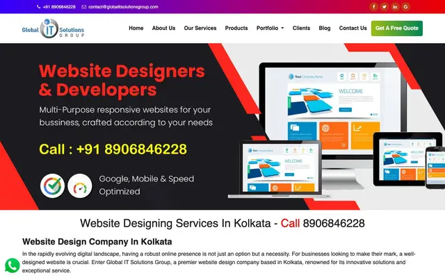 Global IT Solutions Group website