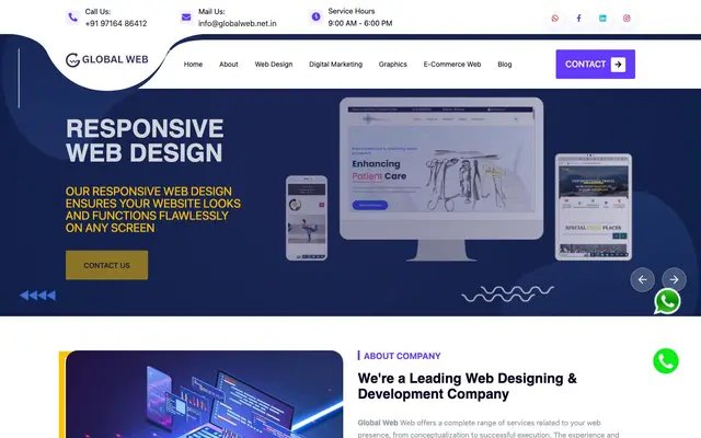 Global Web website