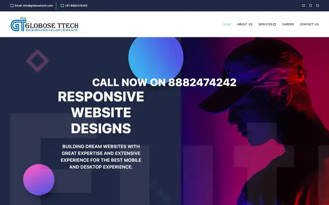 Globose Tech - Best Website designing company in dwarka, delhi | Website development company in dwarka website