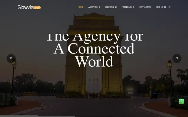 Glowvia Tech website