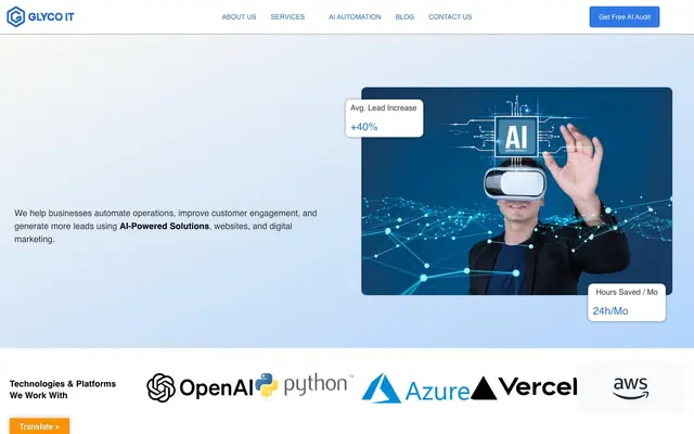 Glyco IT | AI Innovation & Software Solutions website