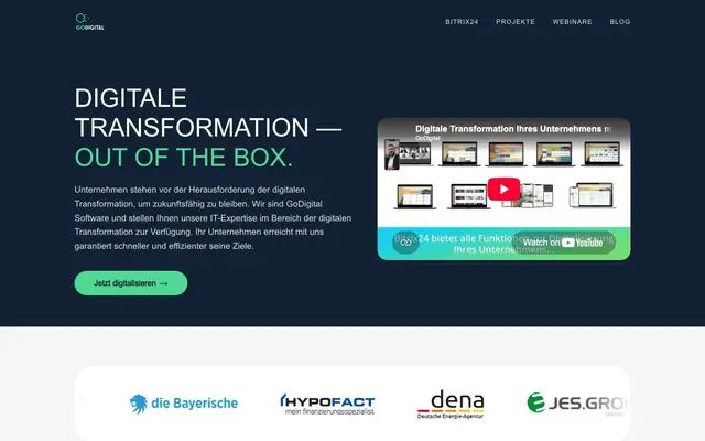 Go Digital Software GmbH website