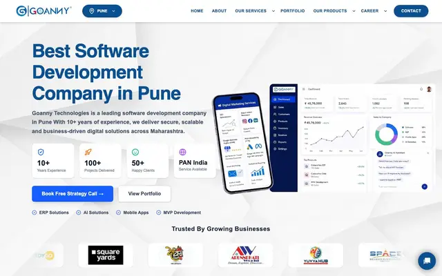 Goanny Technologies Pvt Ltd - Software Development Company in Mumbai website