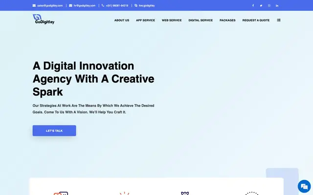 GoDigitley | Web & Mobile App Development Company | Digital Marketing Agency website