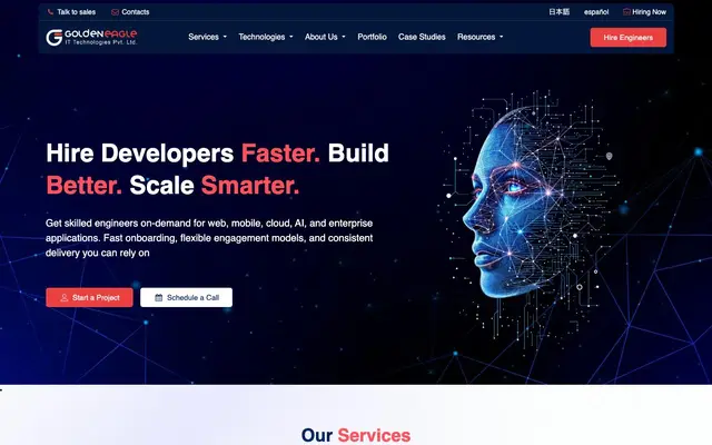 Golden Eagle IT Technologies website