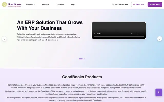 GoodBooks HRMS Software Chennai - Payroll Software website