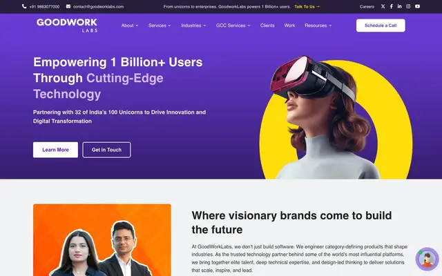 GoodWorkLabs website