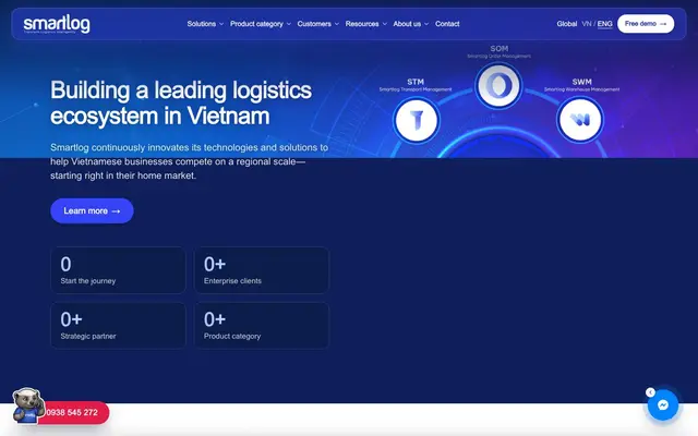 Smartlog HCMC Vietnam website