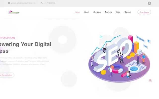 Goviral Media Technology website