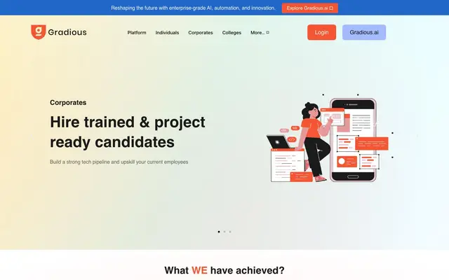 Gradious Technologies website